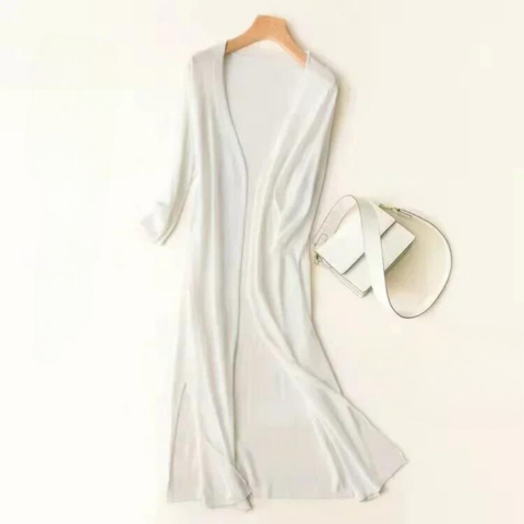 Rosie | Women's Lightweight Long Cardigan with Open Front