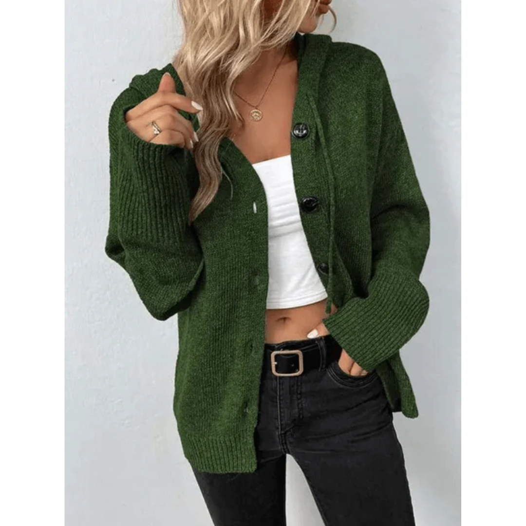 Lottie | Women's Cozy Knit Cardigan with Buttons