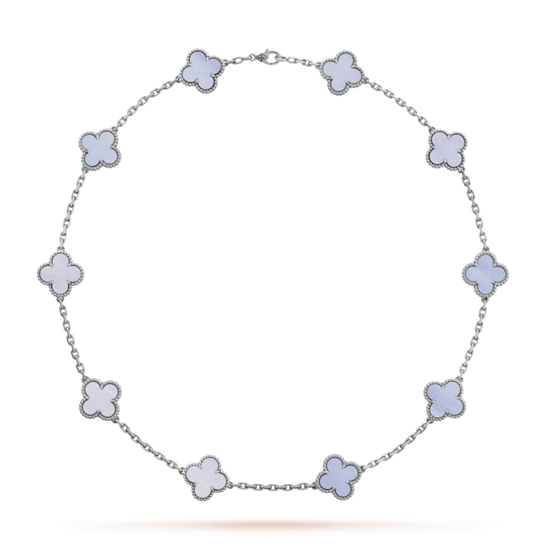 CLOVER | 10 Motif Purple Necklace