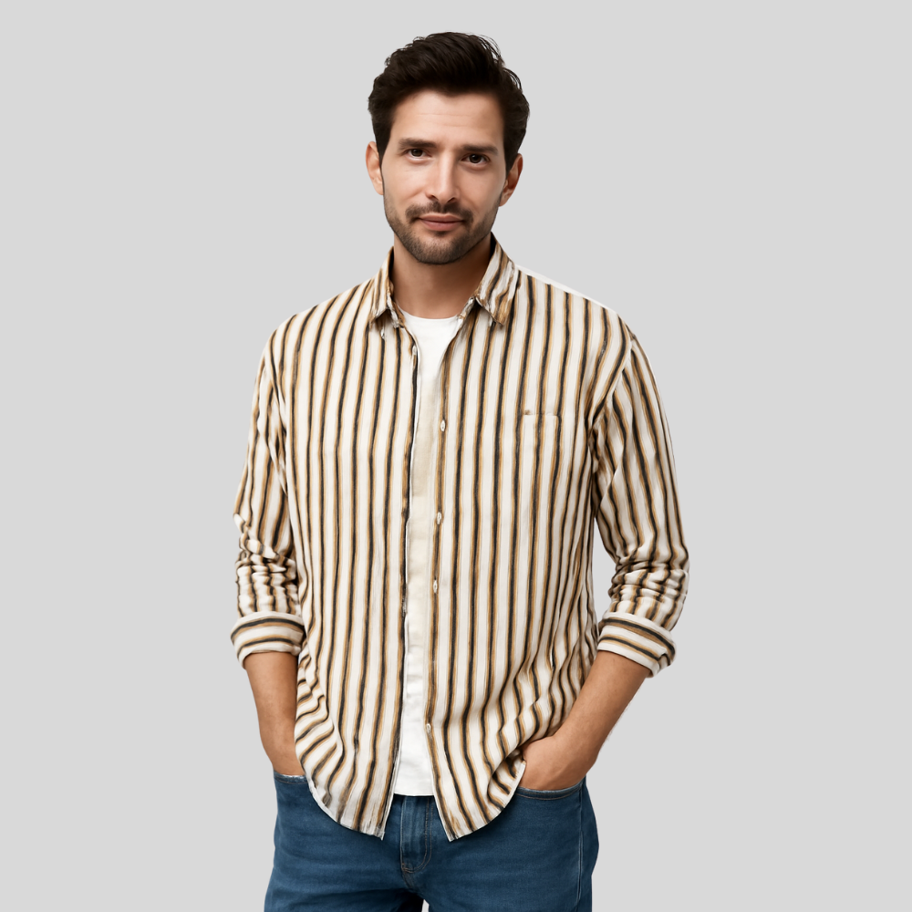 Men's Lightweight Striped Shirt | Versatile