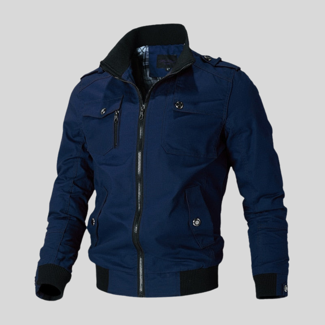 Men's Military Zipper Jacket | Casual