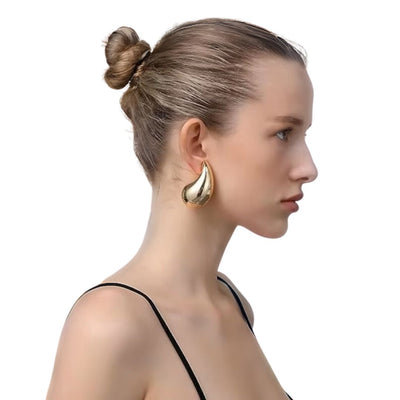 Sandra Teardrop Earrings (gold finish)