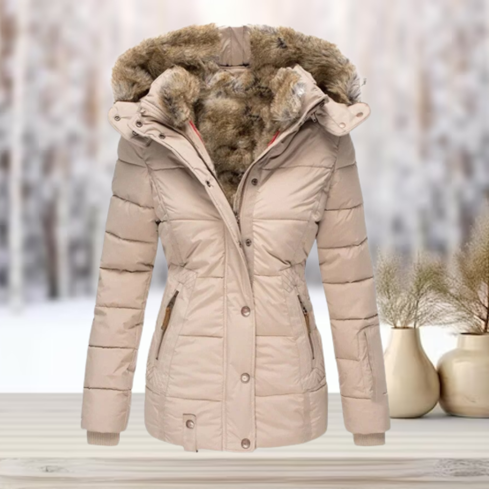 Freya | Faux Fur Winter Jacket with Hood
