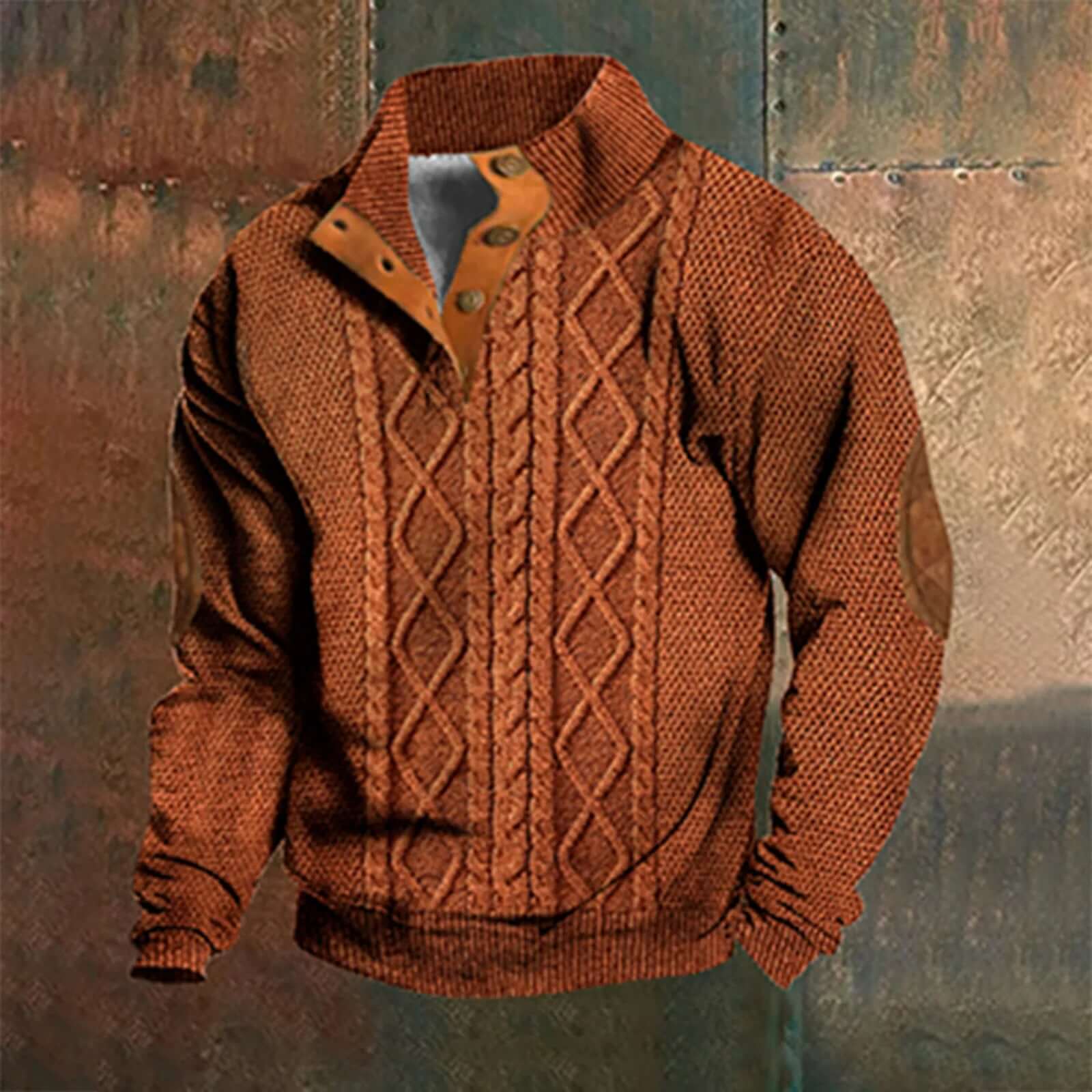 Bluma - Casual retro cashmere sweater for men