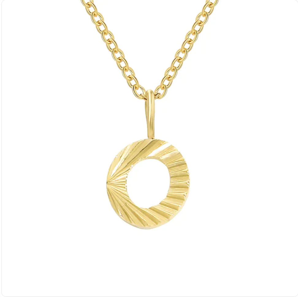 Alphabet Pendant Necklace (stainless steel)