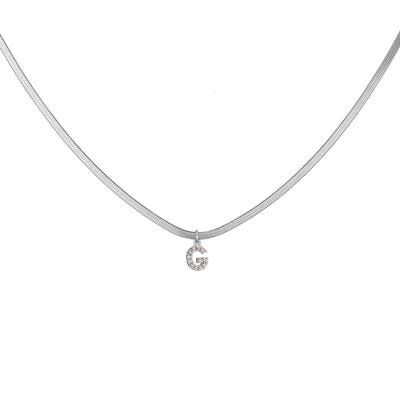 Snake Chain Statement Necklace (gold finish)
