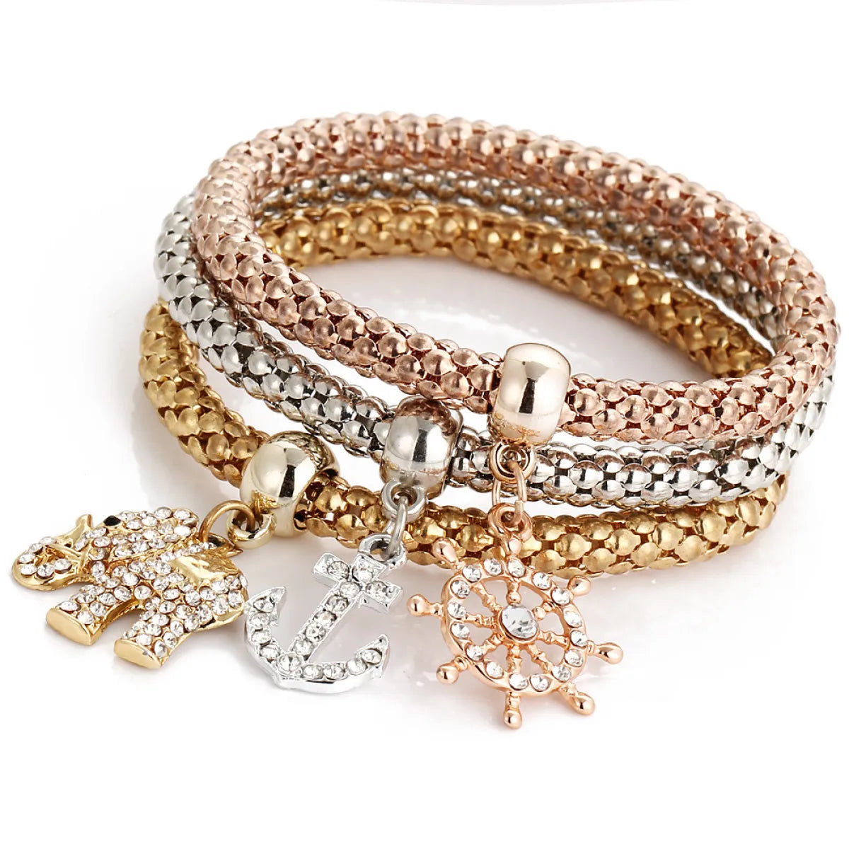 Simple Elastic Bracelet (Alloy Finish)