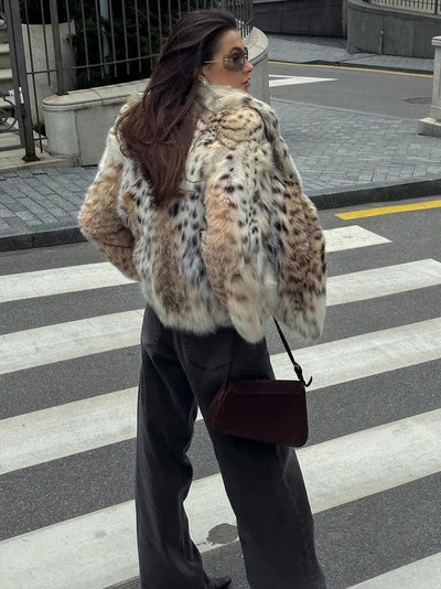 Zoe | Oversized faux fur jacket