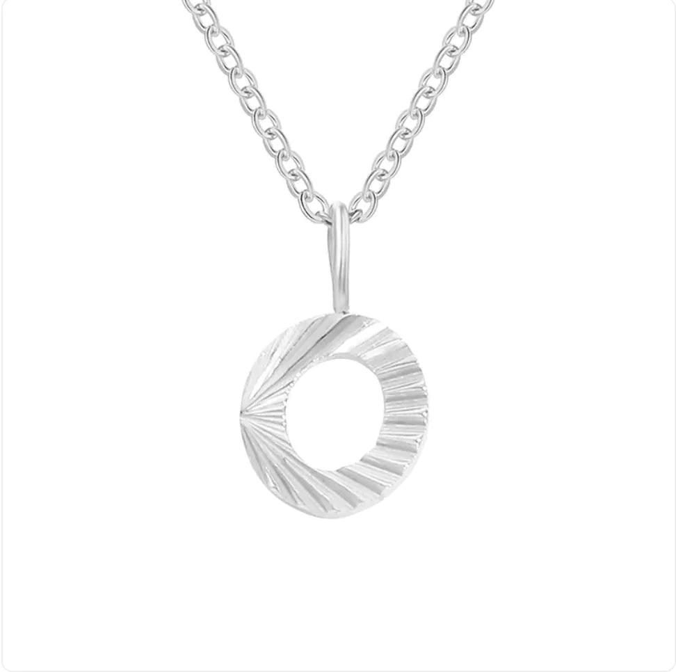 Alphabet Pendant Necklace (stainless steel)