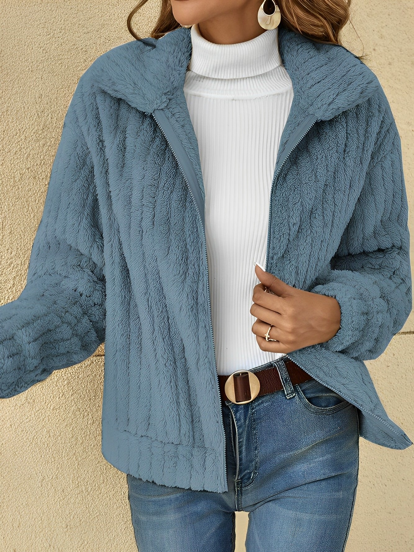 Faith | Elegant Teddy Jacket for Warm Days