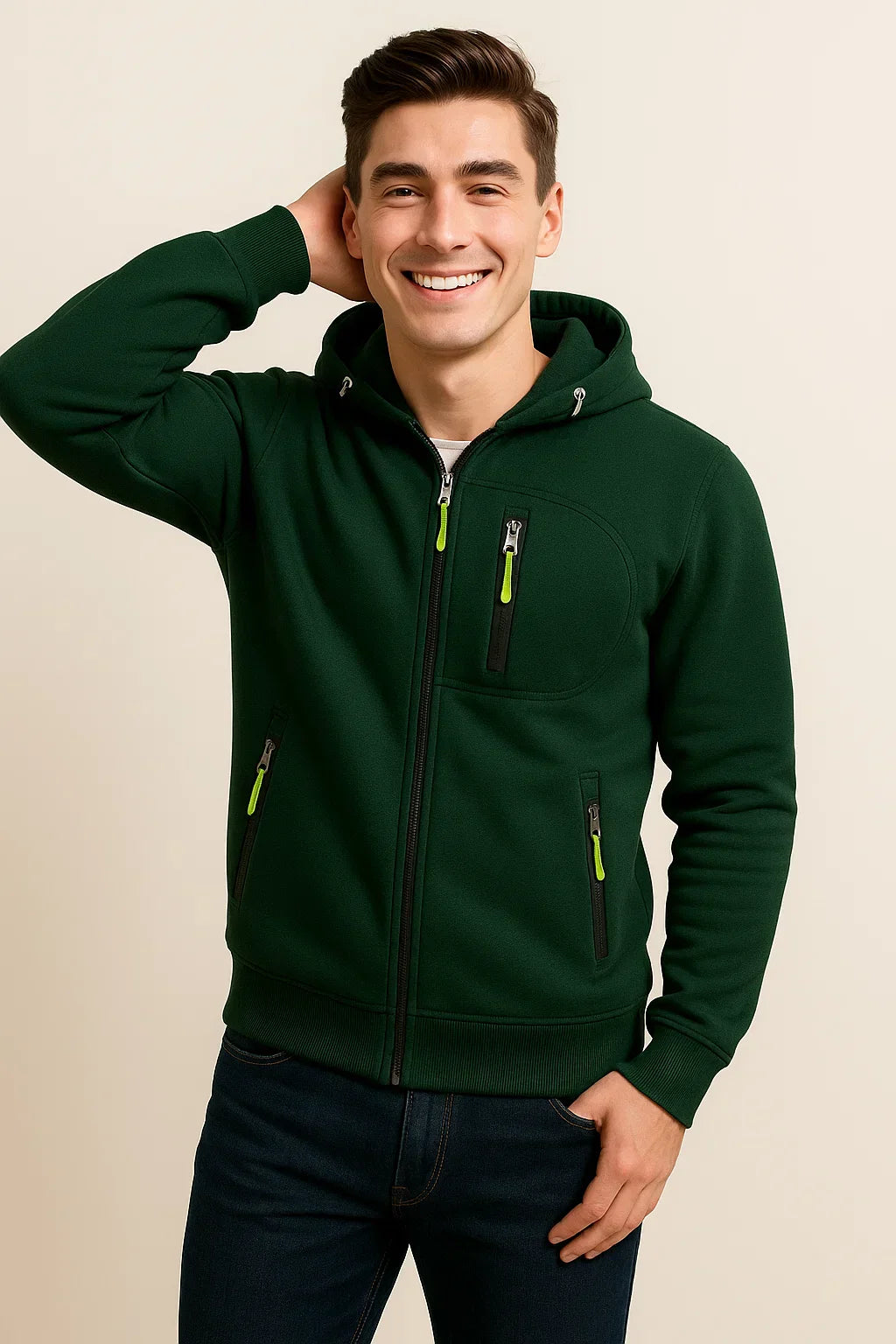 Soft Men's Hoodie with Zipper