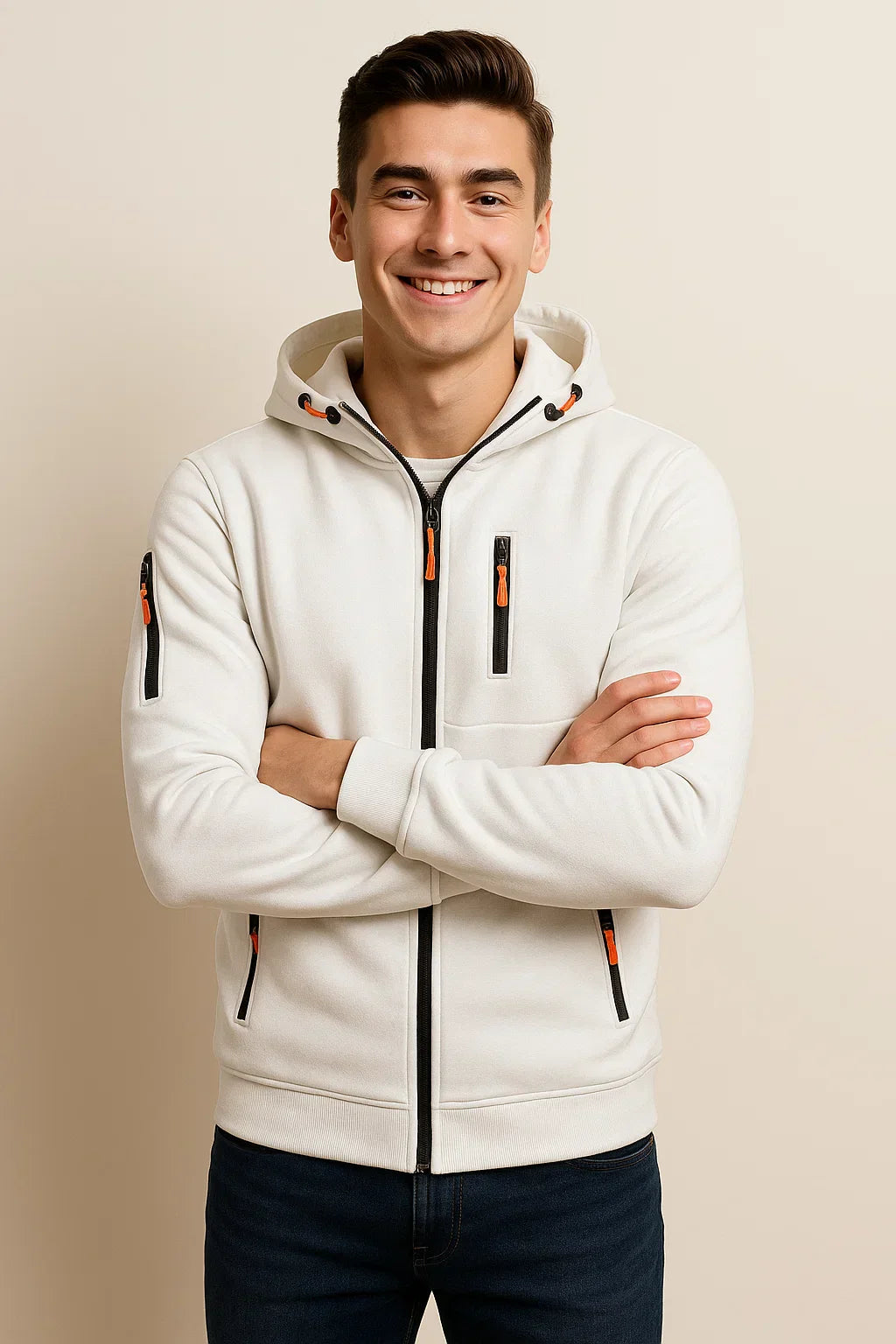 Soft Men's Hoodie with Zipper