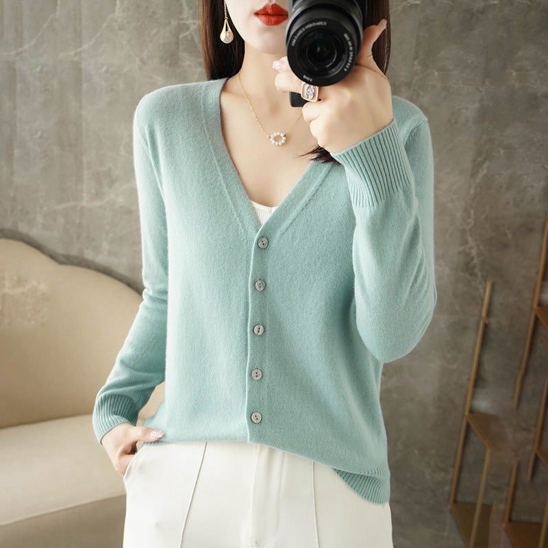 Olivia | Women's Casual V-Neck Knit Cardigan