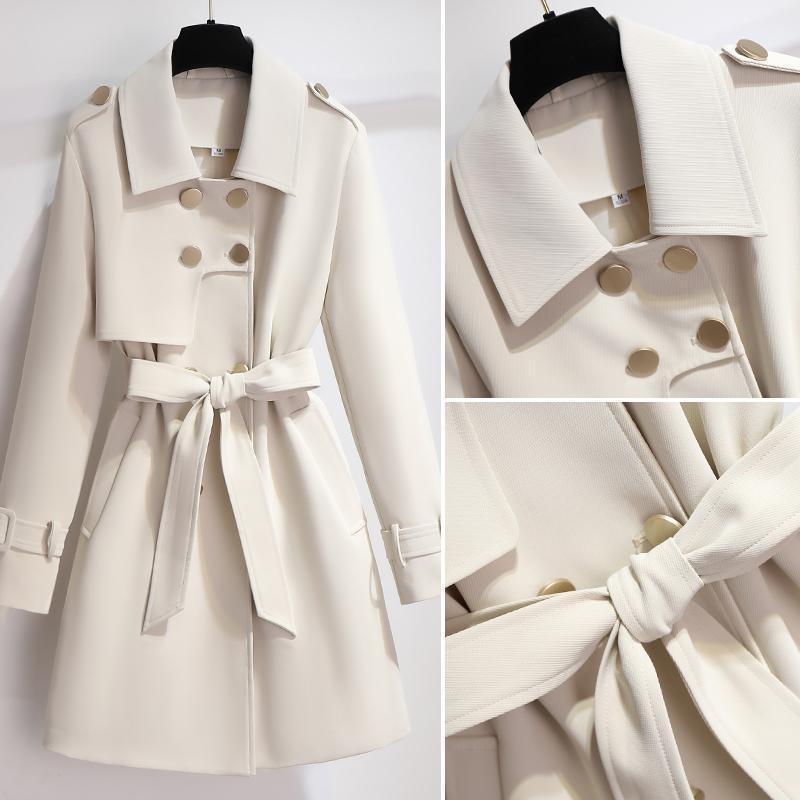 Ella | Elegant Women's White Trench Coat