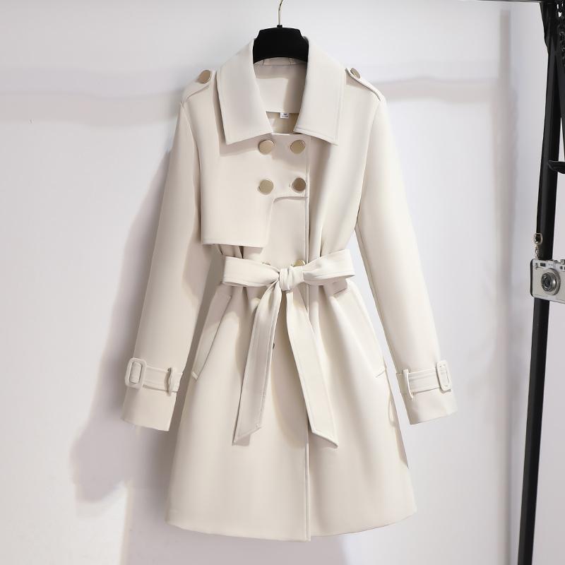 Ella | Elegant Women's White Trench Coat