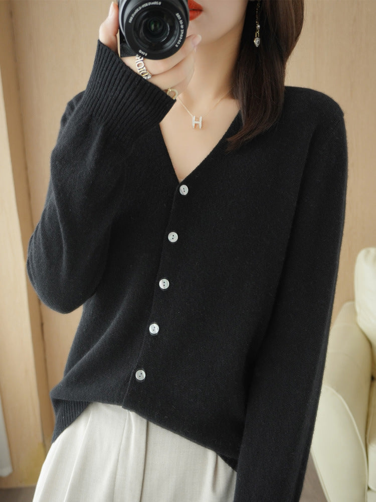 Olivia | Women's Casual V-Neck Knit Cardigan