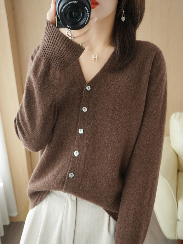 Olivia | Women's Casual V-Neck Knit Cardigan