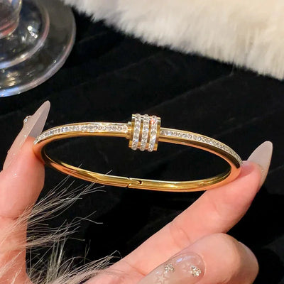 Luxe Bangle Set (Gold finish)