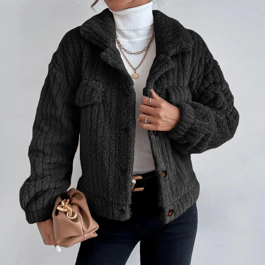 Jasmine | Winter Long Sleeve Teddy Jacket
