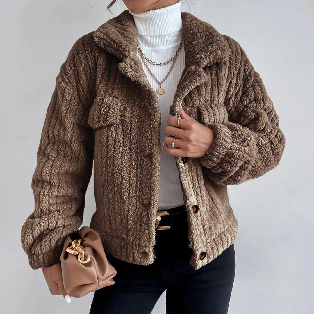Jasmine | Winter Long Sleeve Teddy Jacket
