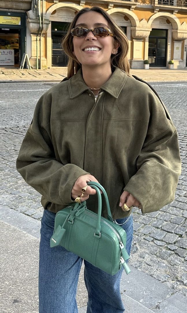 Kaori | Suede pilot jacket