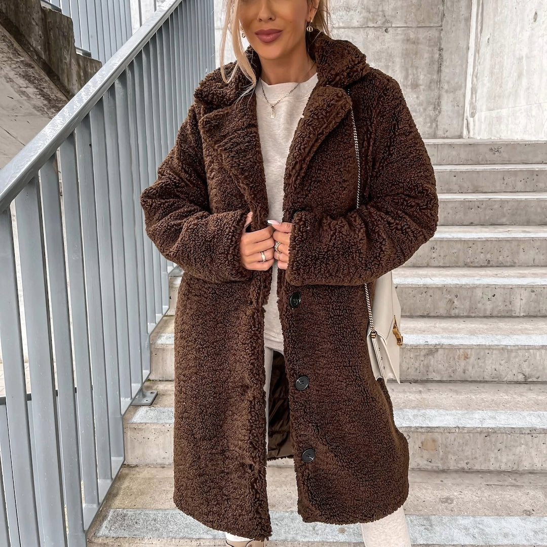 Evelyn | Cozy Teddy Jacket for Winter Warmth