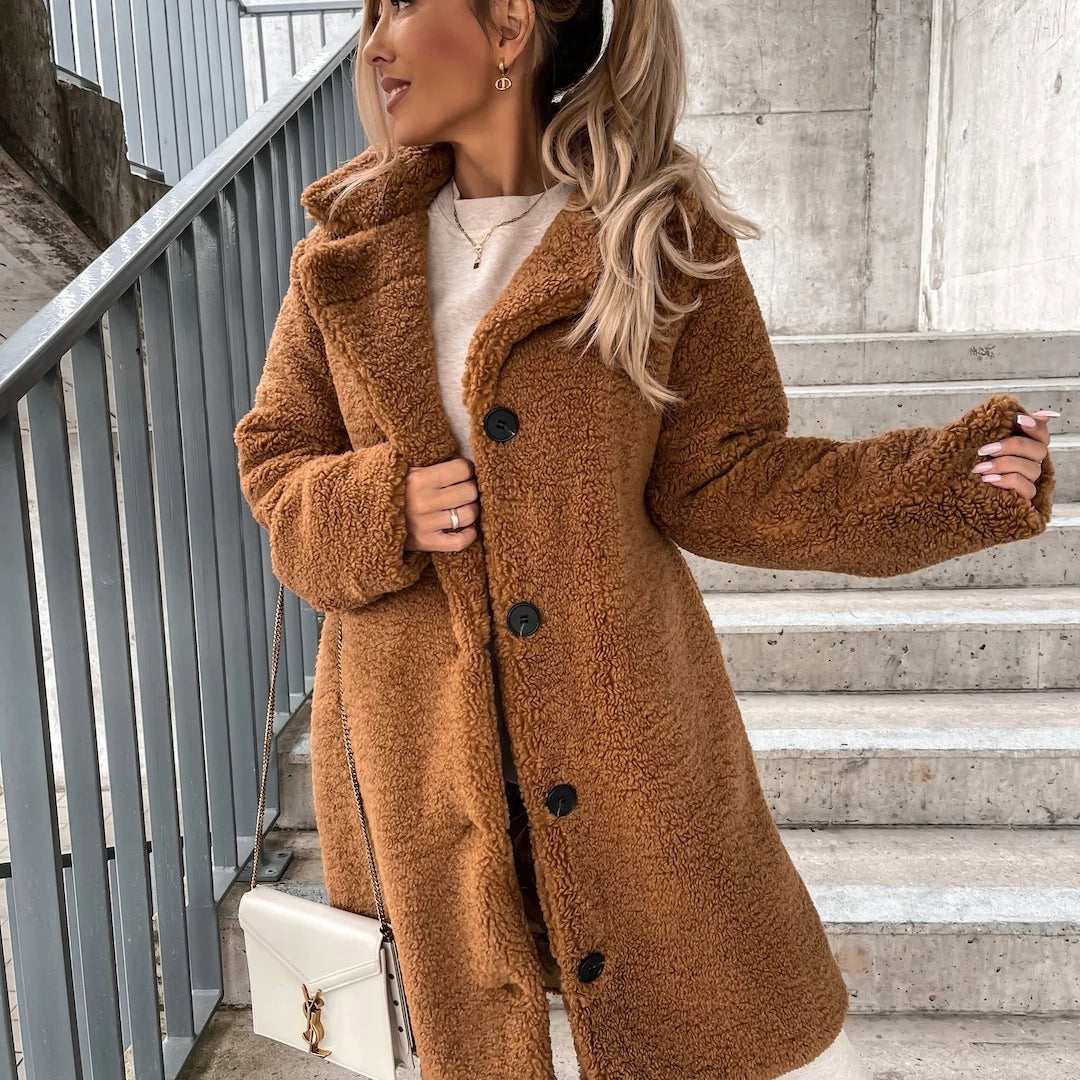 Evelyn | Cozy Teddy Jacket for Winter Warmth