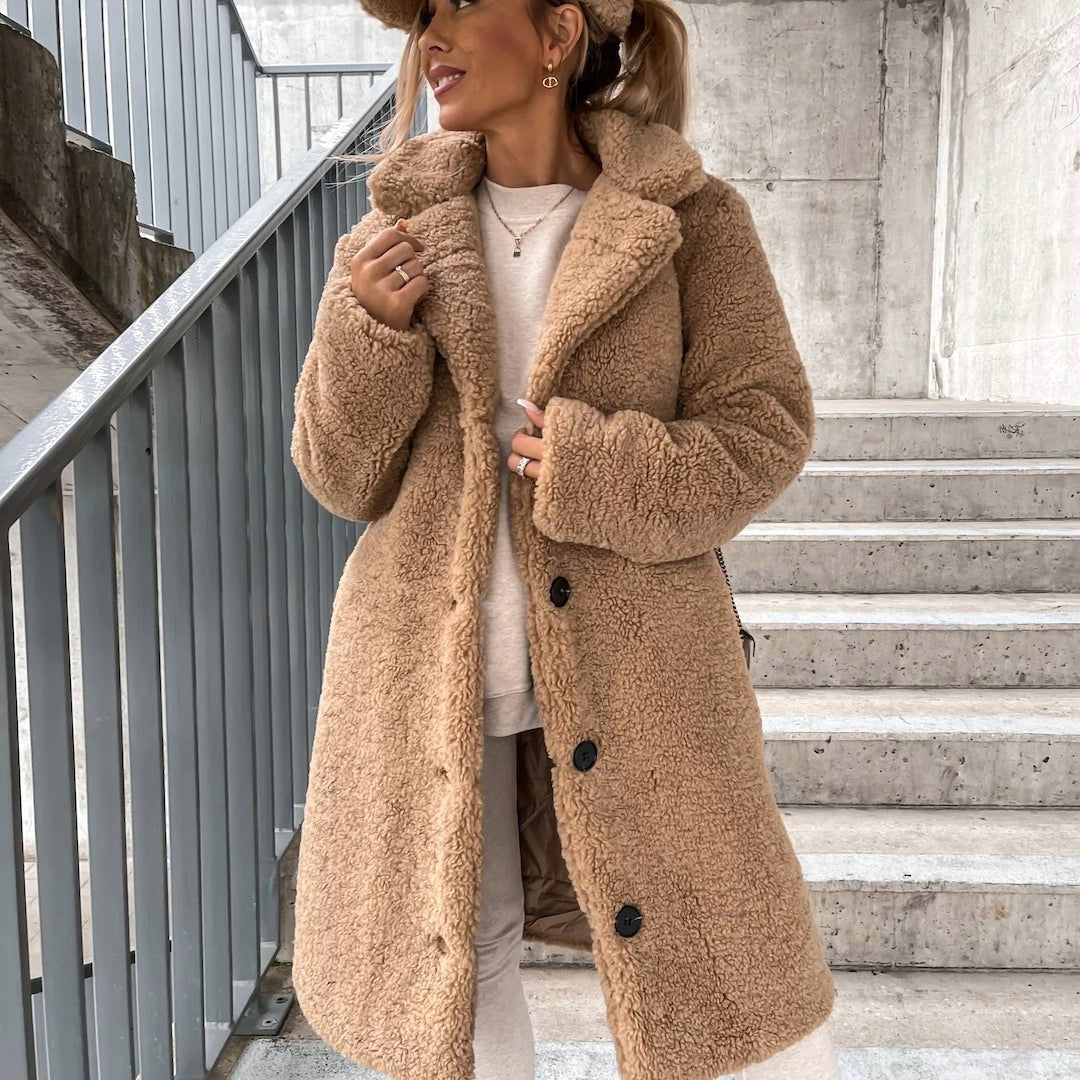 Evelyn | Cozy Teddy Jacket for Winter Warmth