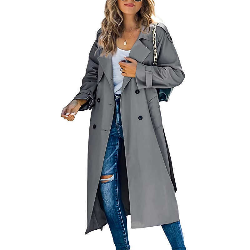 Charlotte | Women's Long Trench Coat for Autumn