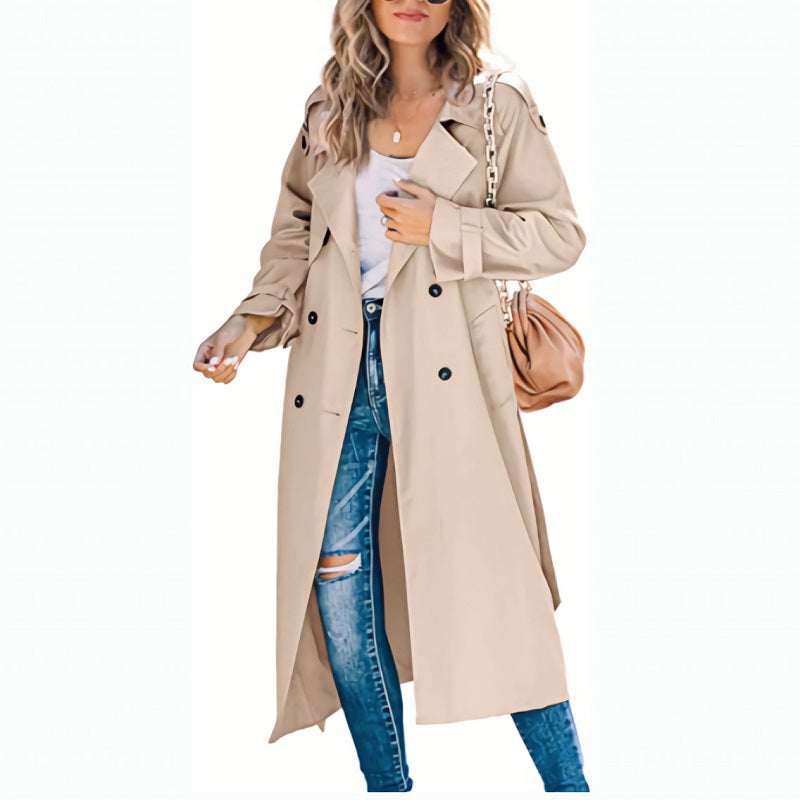Charlotte | Women's Long Trench Coat for Autumn
