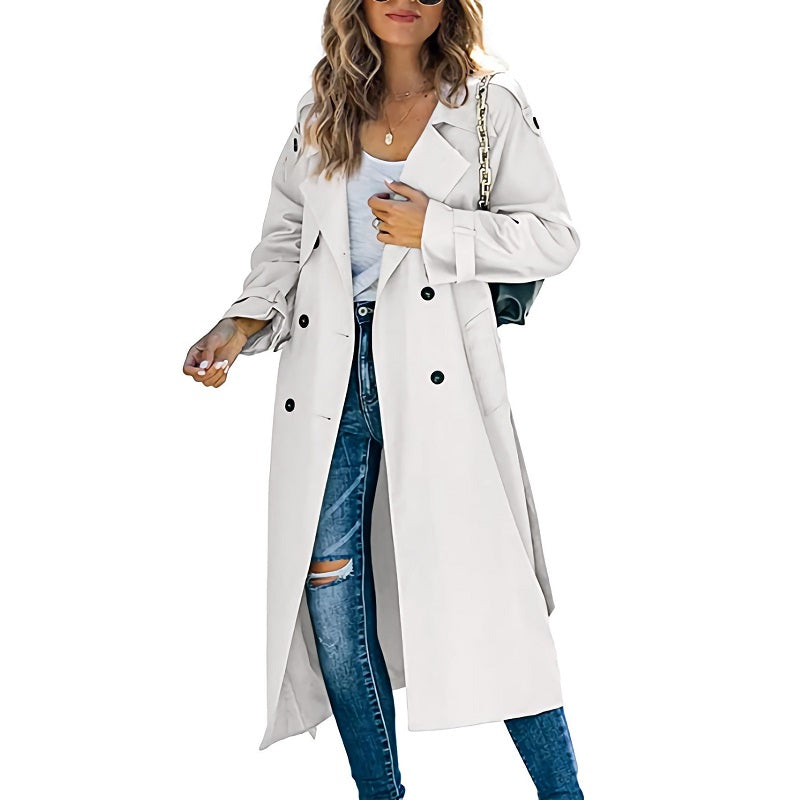 Charlotte | Women's Long Trench Coat for Autumn