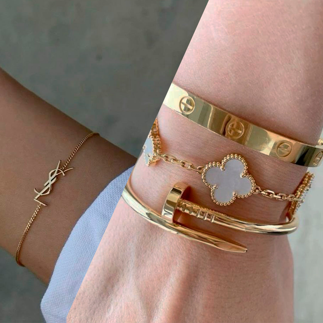 Berlin Bracelet Set (gold finish, 3-piece)