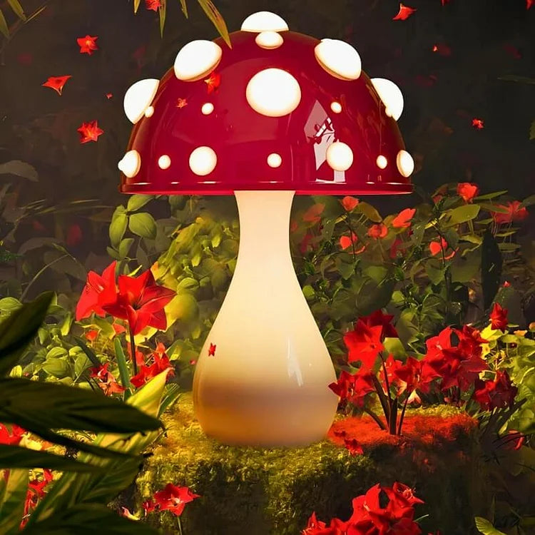 Twinkling toadstool table lamp