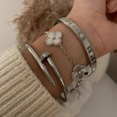 Silvio Bracelet Set (gold finish, 4-piece)