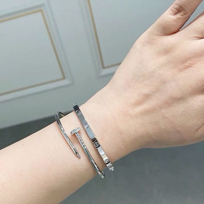 Eternity Bracelet (stainless steel, slim design)