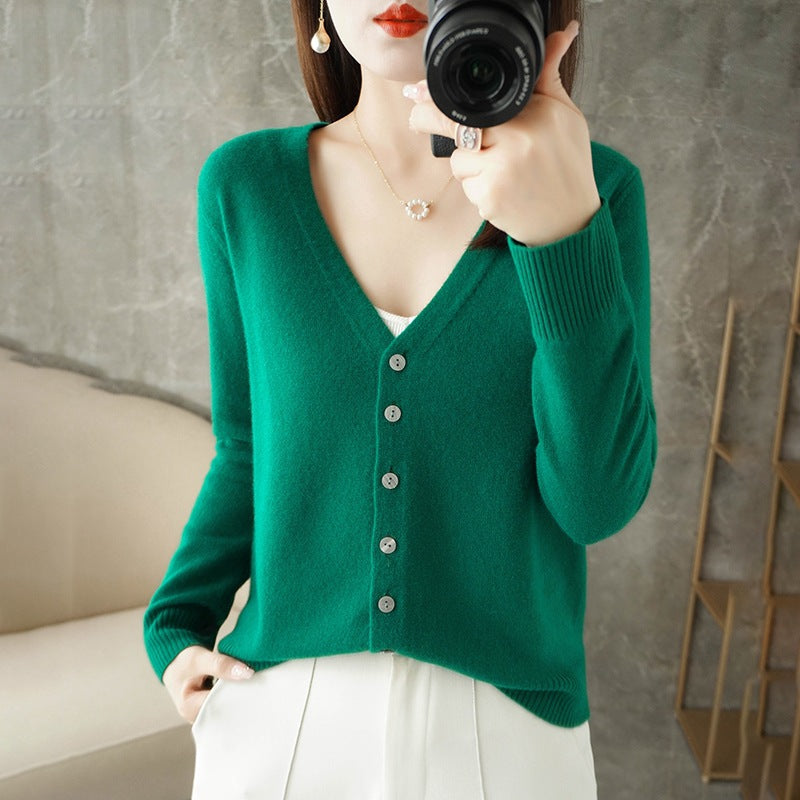 Olivia | Women's Casual V-Neck Knit Cardigan