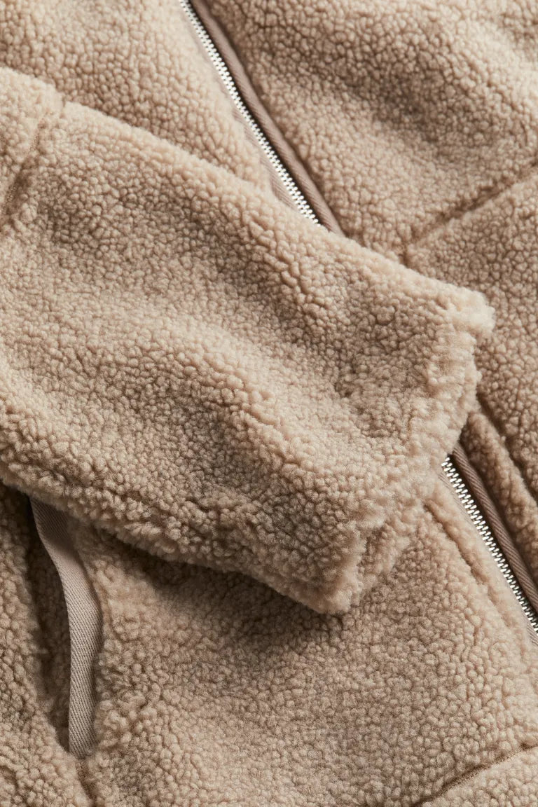 Talia | Cozy Women's Teddy Jacket with Zipper