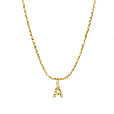 Snake Chain Statement Necklace (gold finish)