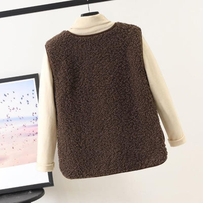 Hazel | Cozy Short Teddy Vest for Women