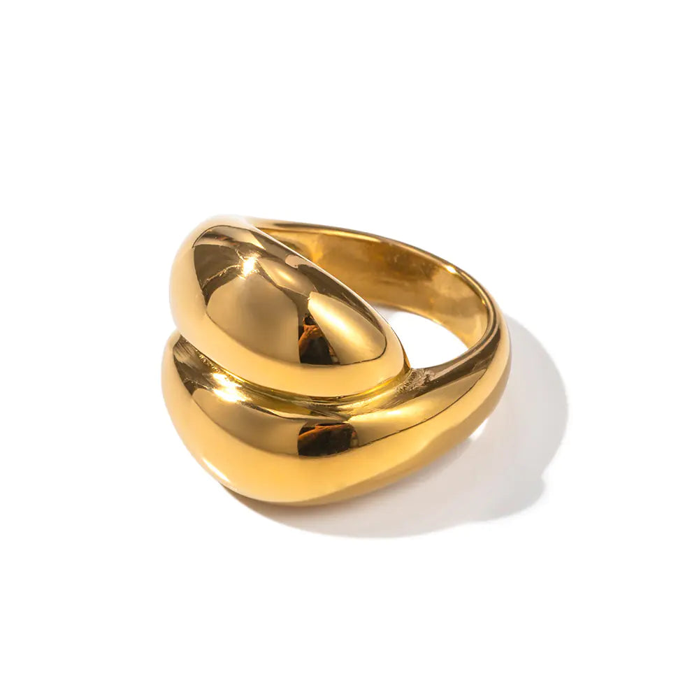 Geo Shine Ring (Gold Finish)