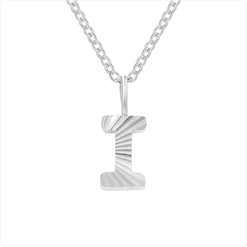 Alphabet Pendant Necklace (stainless steel)