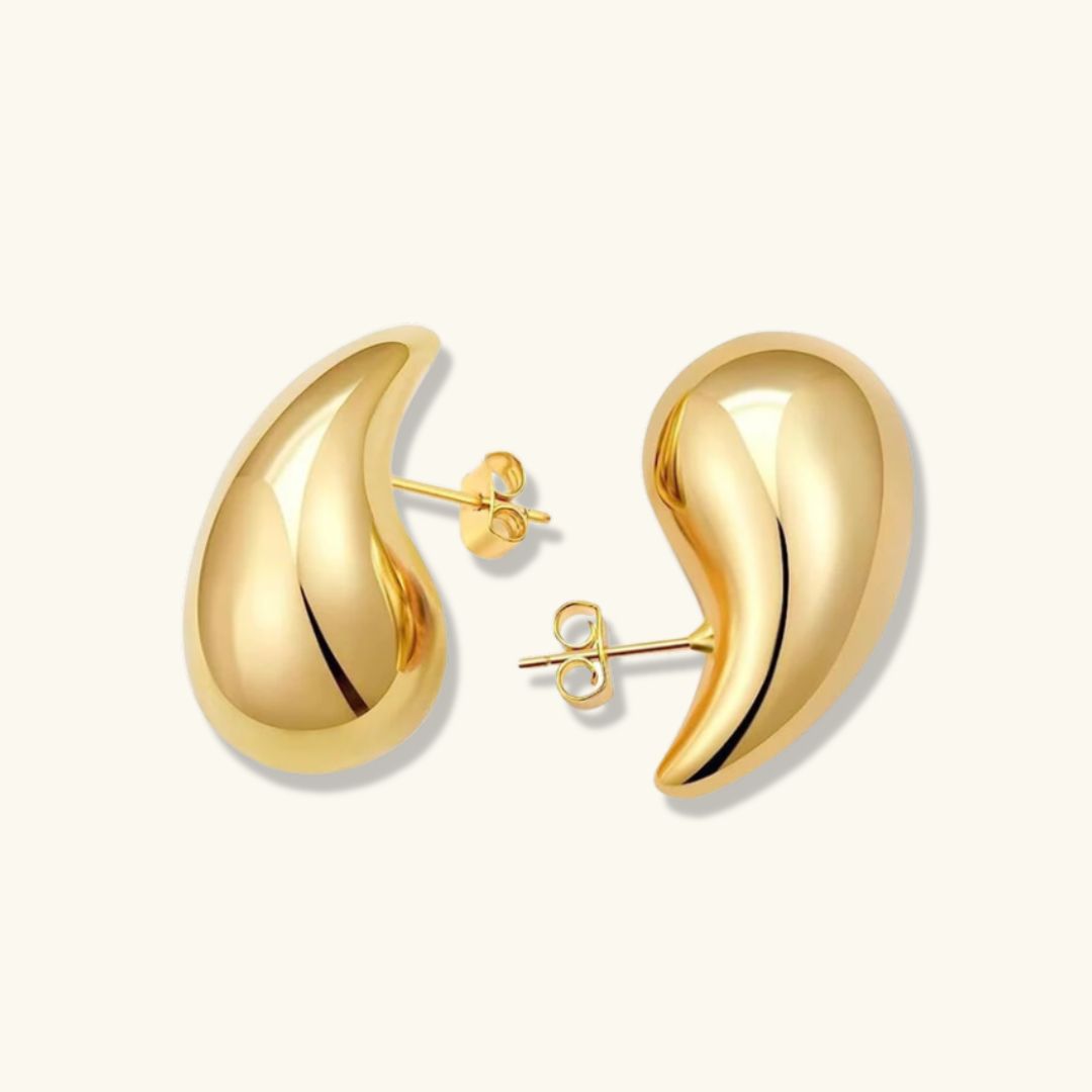 Sandra Teardrop Earrings (gold finish)