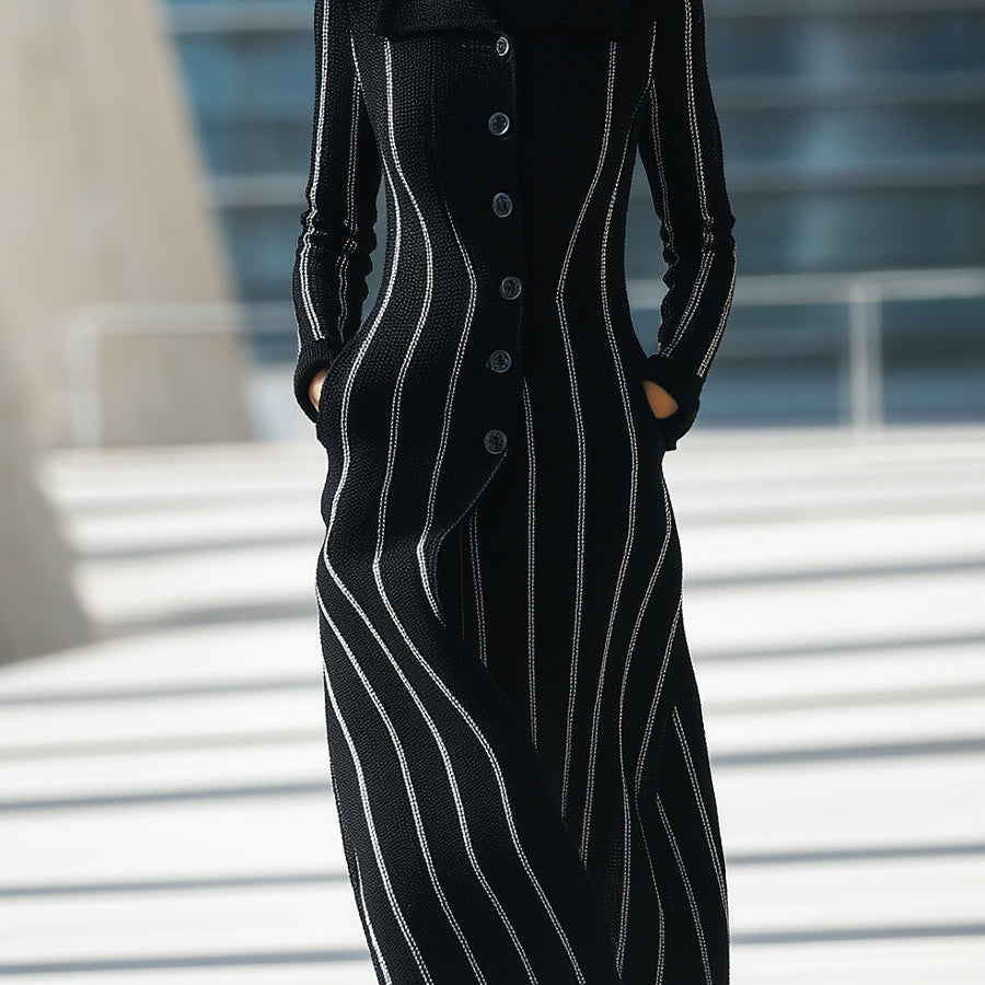 Elena | Knit Maxi Coat - Alden & Archer