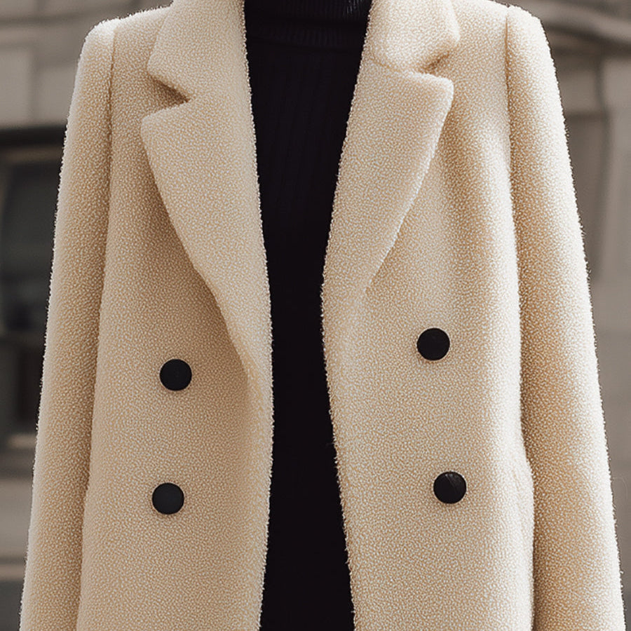 Elena | Textured Wool Coat - Alden & Archer