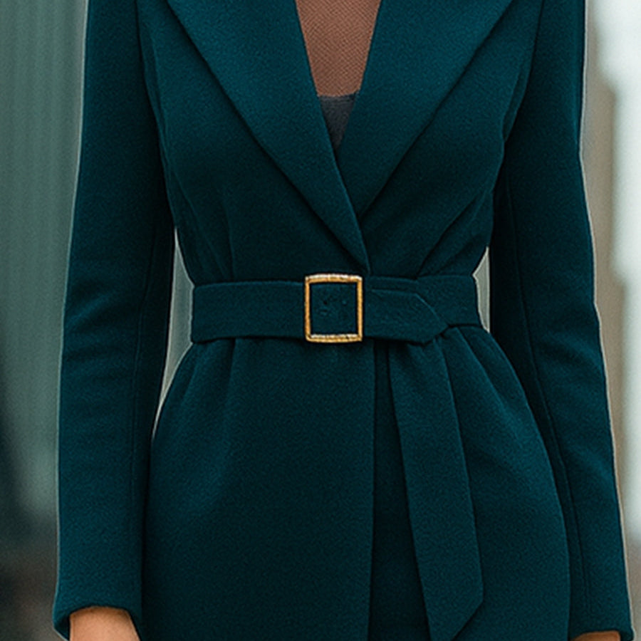 Mooyius | Tailored Belted Maxi Coat - Alden & Archer