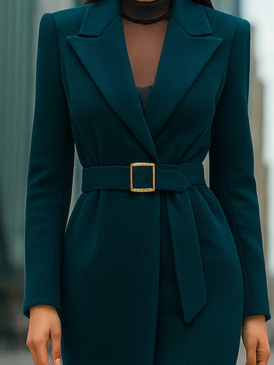 Mooyius | Tailored Belted Maxi Coat - Alden & Archer