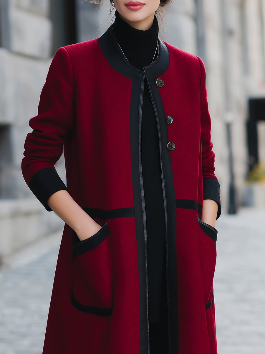Elena | Functional Pockets Wool Coat - Alden & Archer