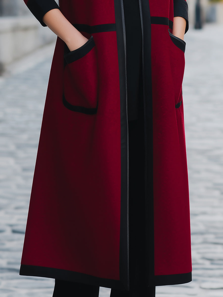 Elena | Functional Pockets Wool Coat - Alden & Archer