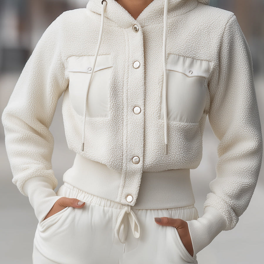 Elena | Cropped Hoodie Jacket - Alden & Archer