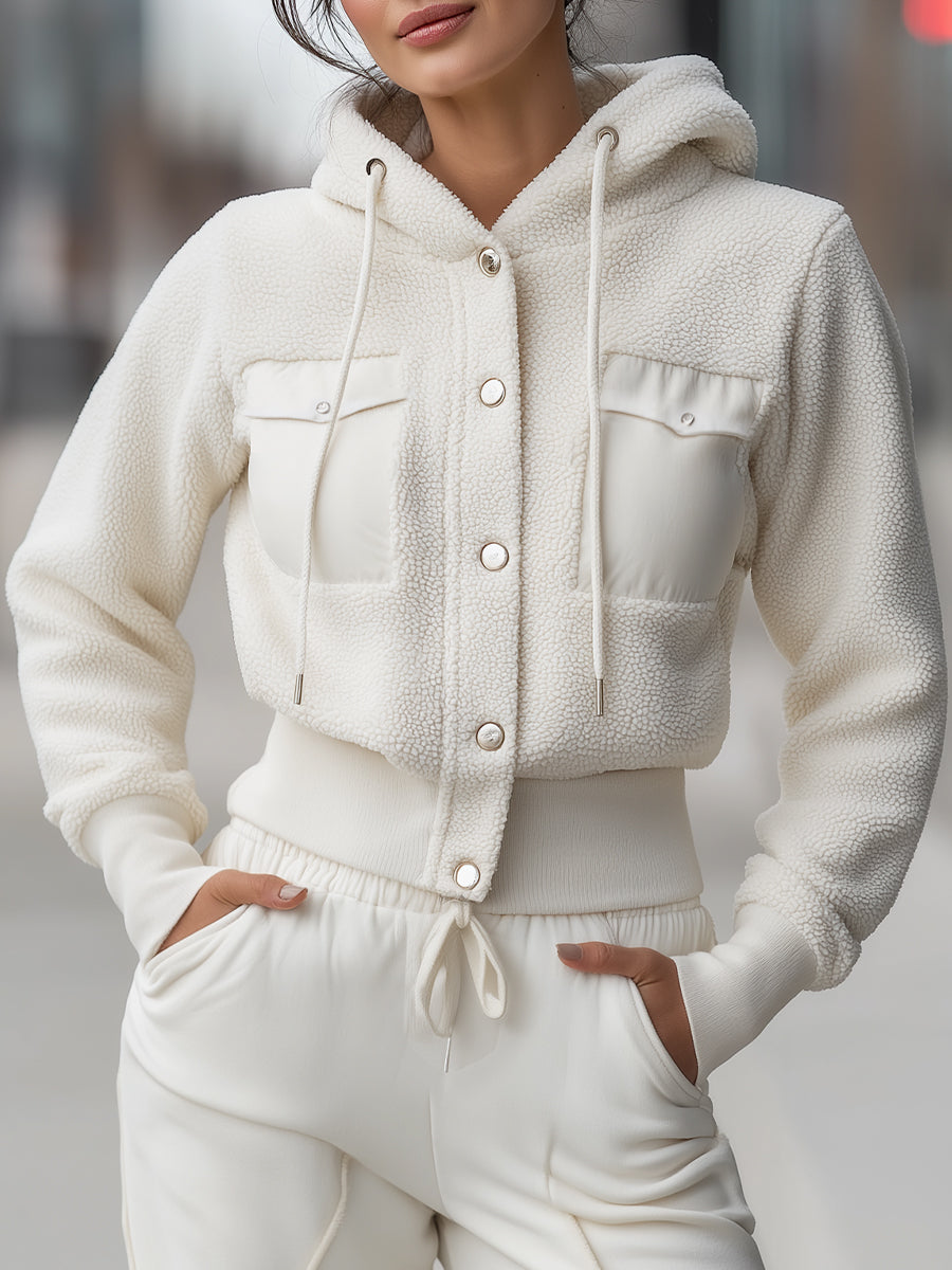 Elena | Cropped Hoodie Jacket - Alden & Archer